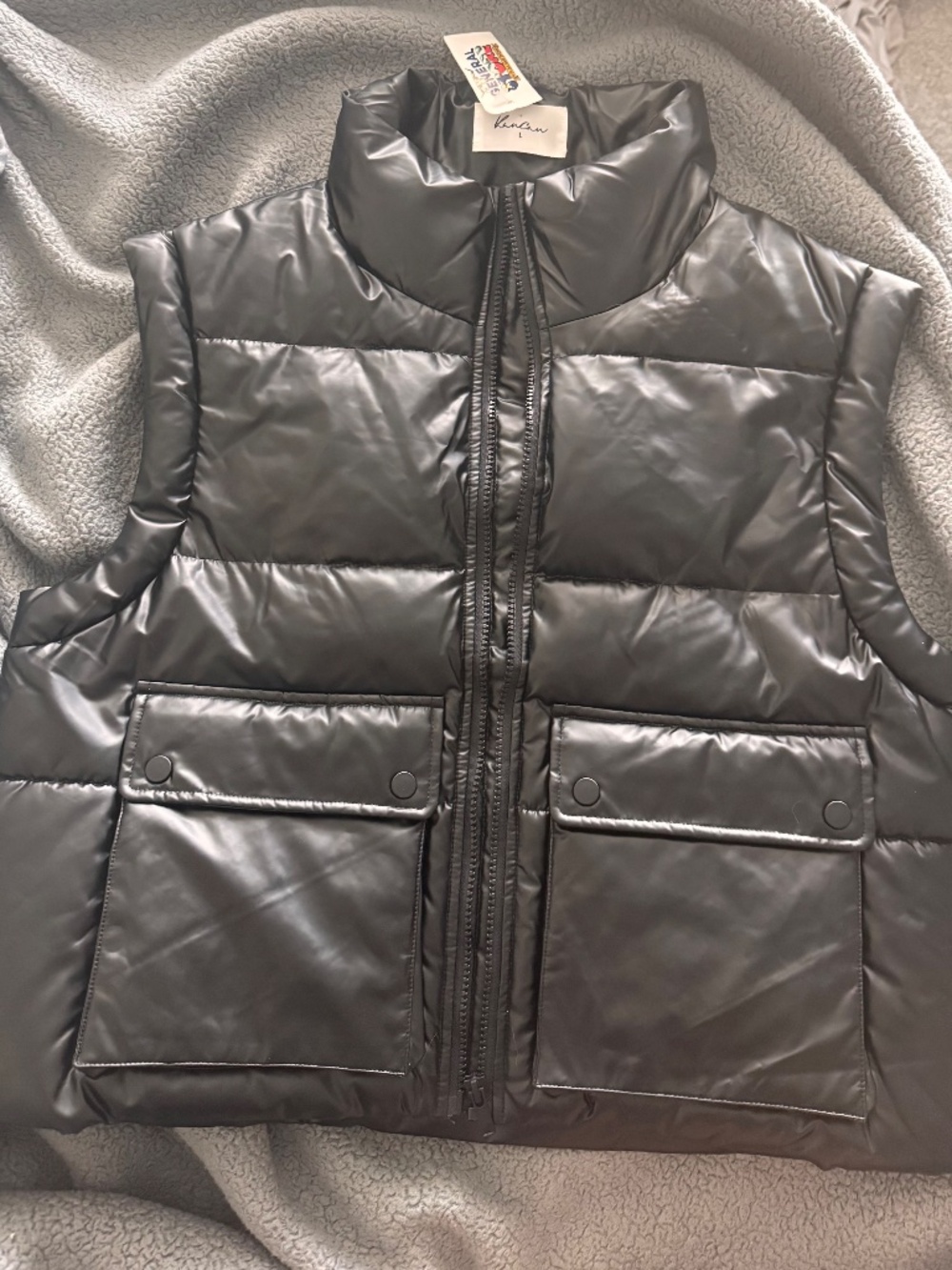 NWT KanCan Obsidian Cropped Puffer